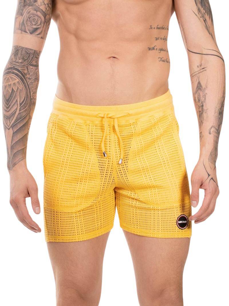 BARCODE Berlin Blaise Short: Knitted Mesh, Relaxed Fit