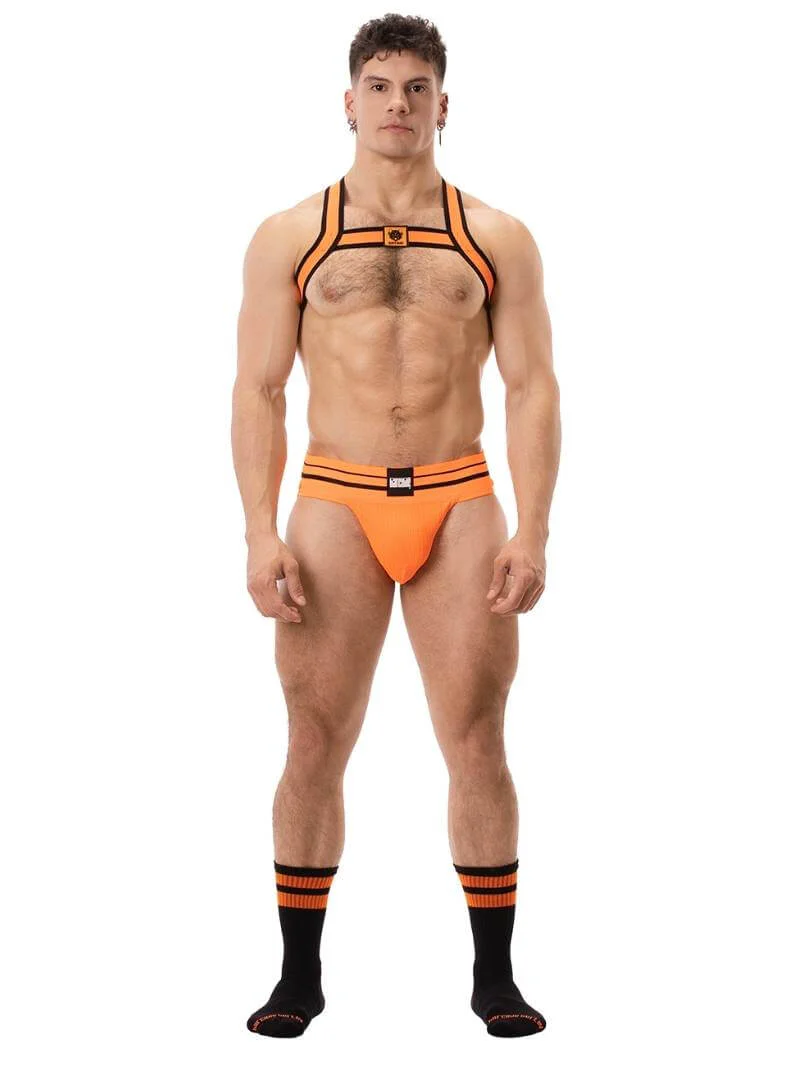 BARCODE Berlin Colin Elastic Neon Chest Party Harness - Image 10