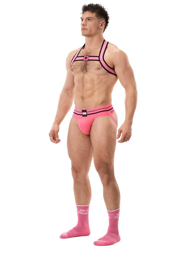 BARCODE Berlin Colin Elastic Neon Chest Party Harness - Image 6