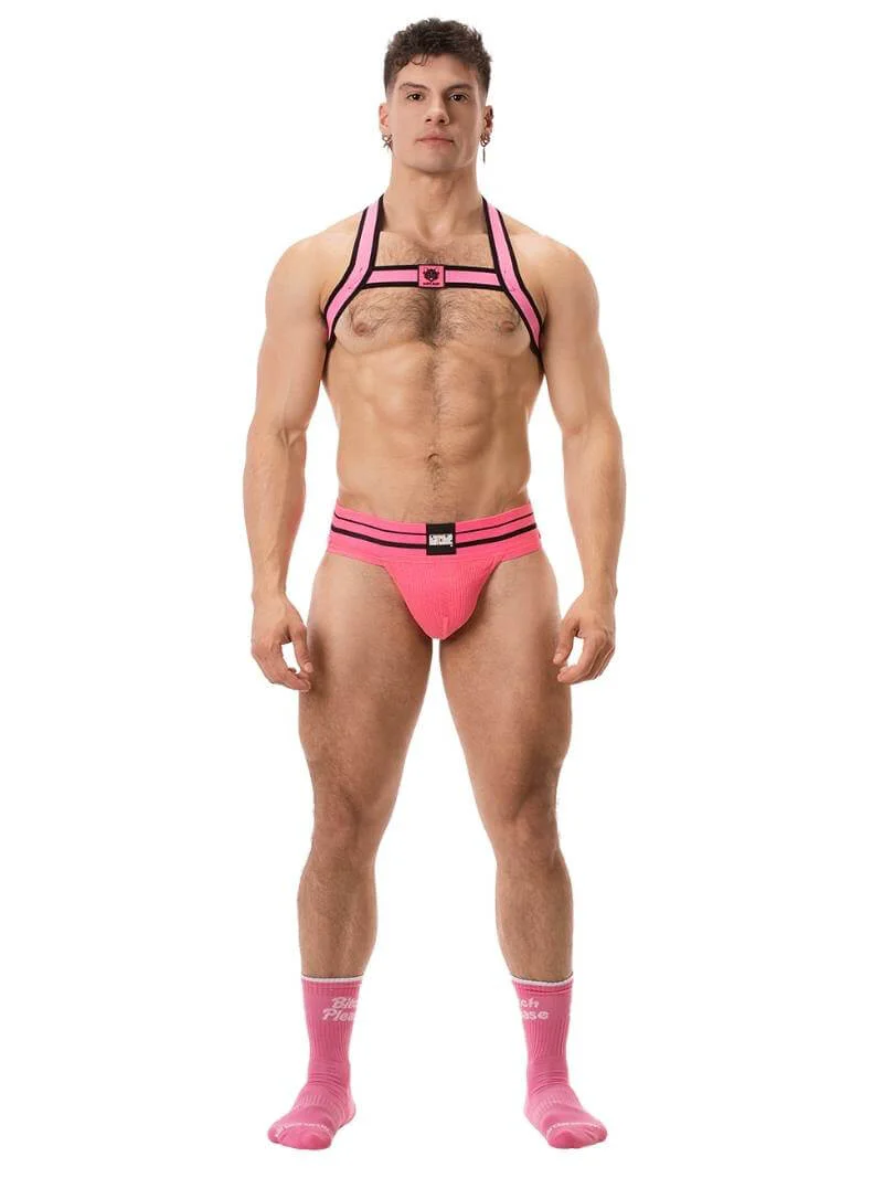 BARCODE Berlin Colin Elastic Neon Chest Party Harness - Image 7
