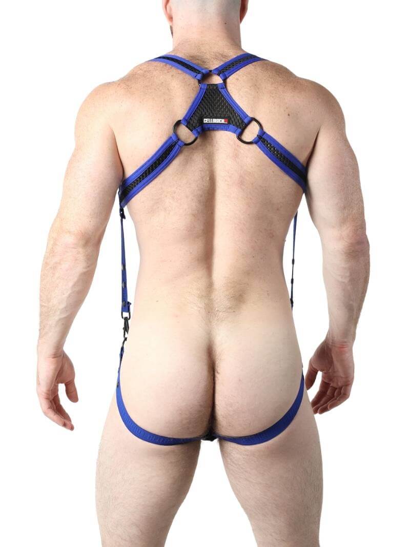CellBlock13 Bare Mesh Body Harness & Jockstrap Set + FREE VOCLA Bag - Image 2
