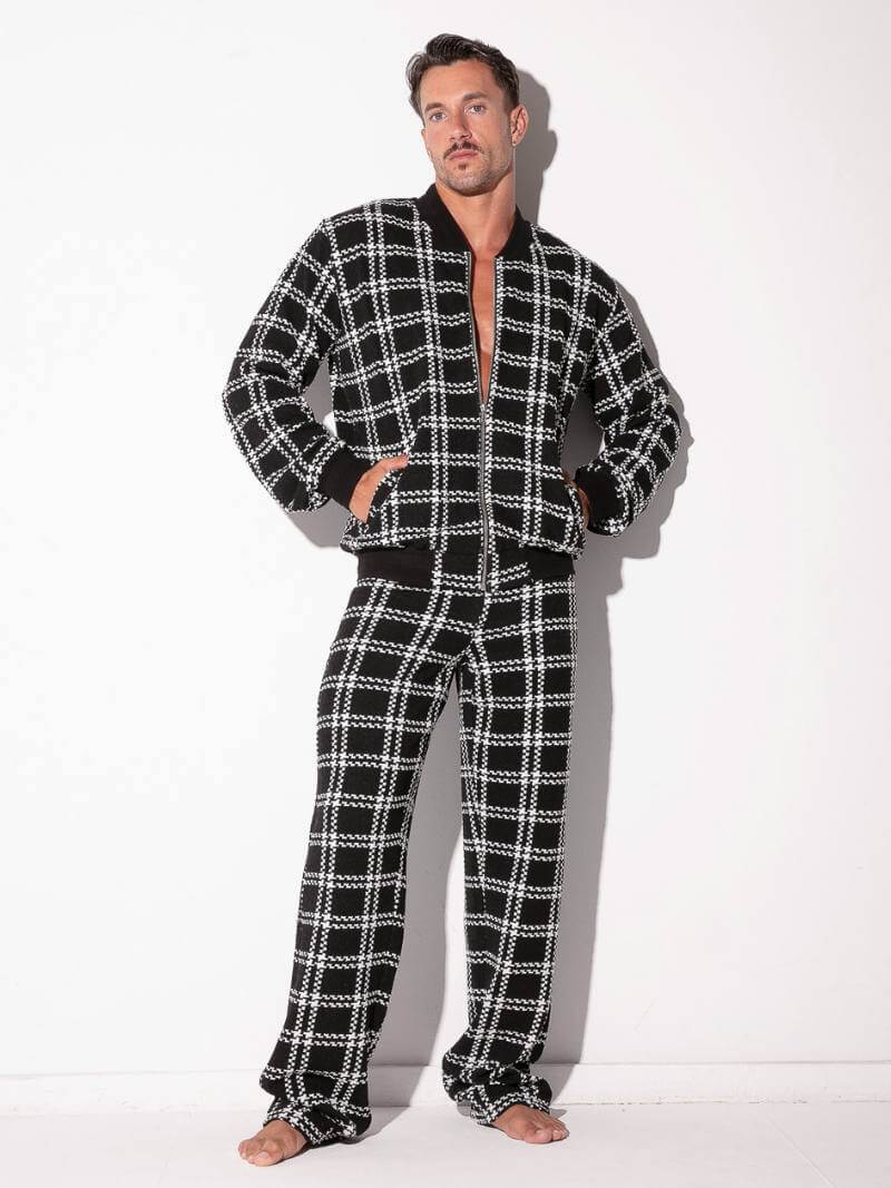 CODE 22 Cameron Plaid Bomber Jacket - Image 3