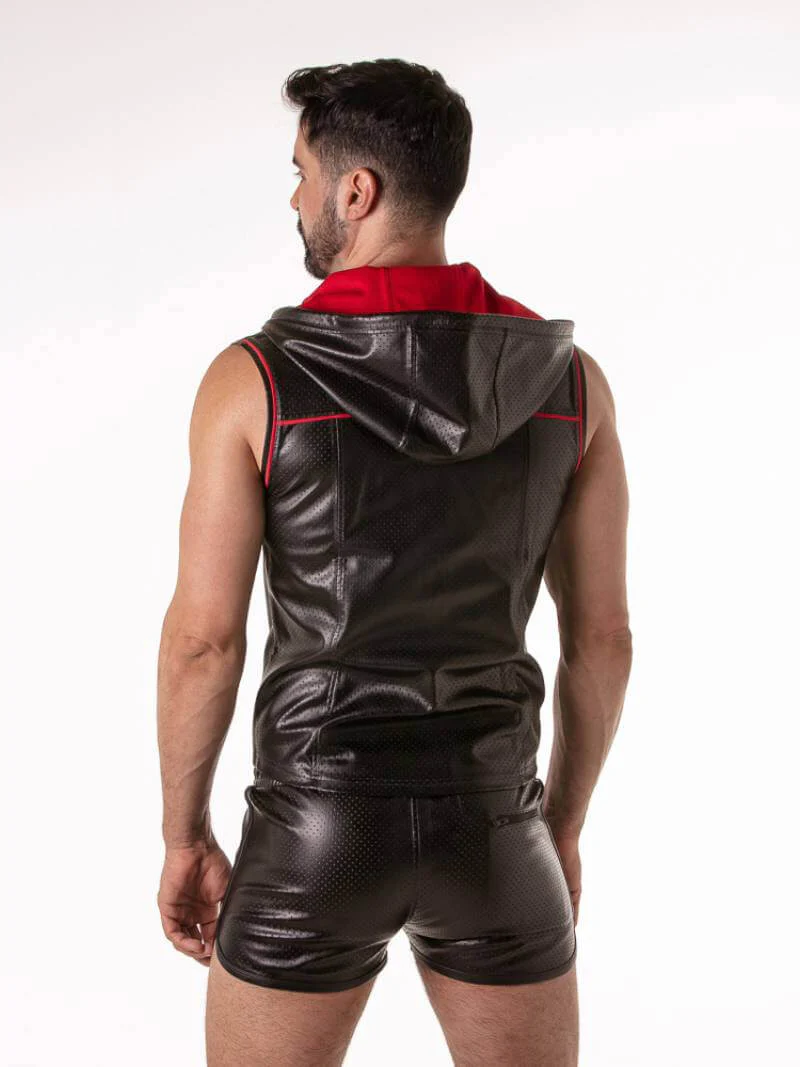 Locker Gear Punch Hole Sleeveless Hoodie - Image 2