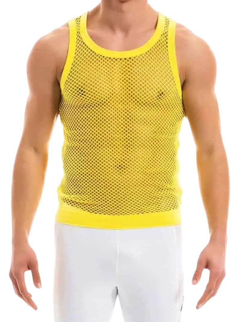 MODUS VIVENDI Mesh Vest: Cotton Fishnet - SIZE LARGE
