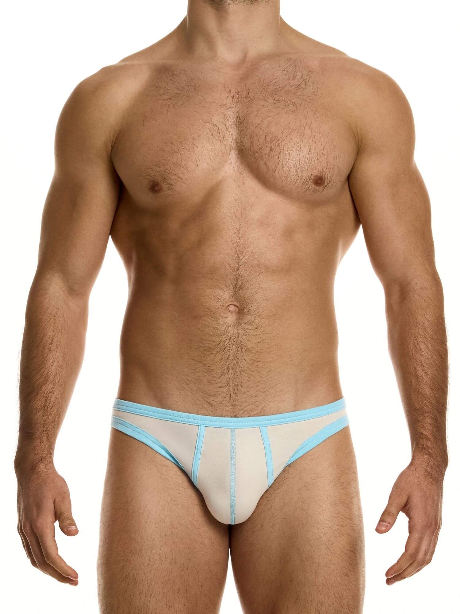 MODUS VIVENDI Dynamic Super-Low-Cut Brief – Retro Sport Low-Rise Cotton Stretch Bikini