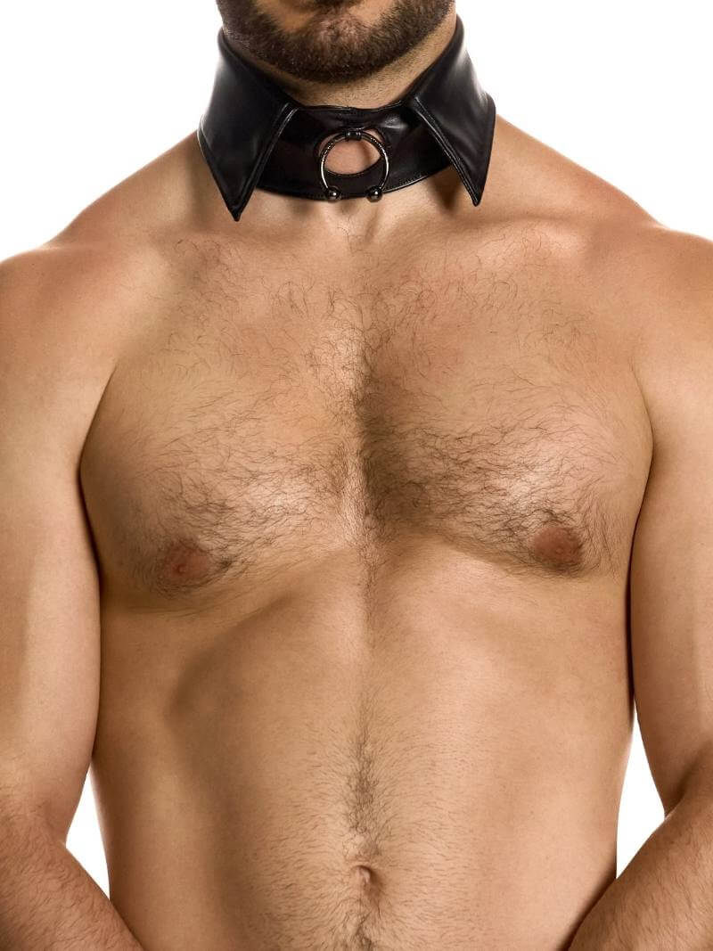 MODUS VIVENDI Prince Albert Leather Choker Collar