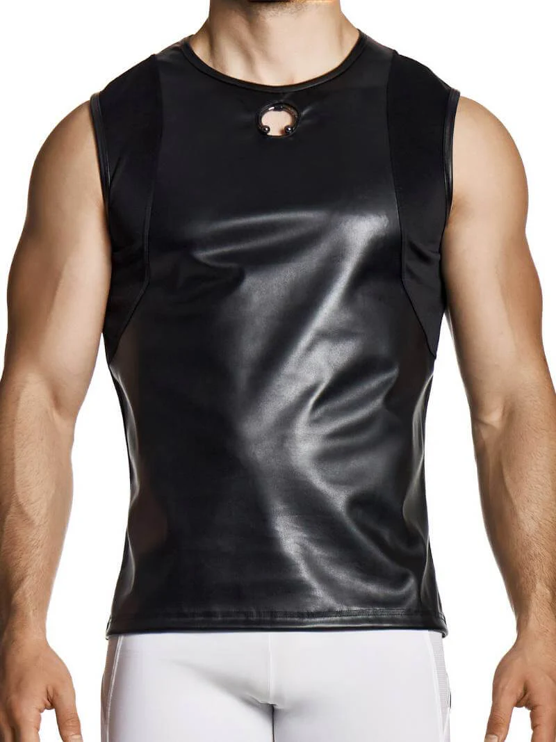 MODUS VIVENDI Prince Albert Leather Sleeveless Tank Top