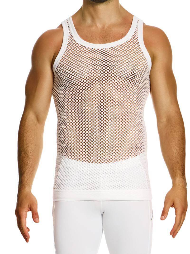 MODUS VIVENDI Mesh Vest: See-Through, Cotton Fishnet