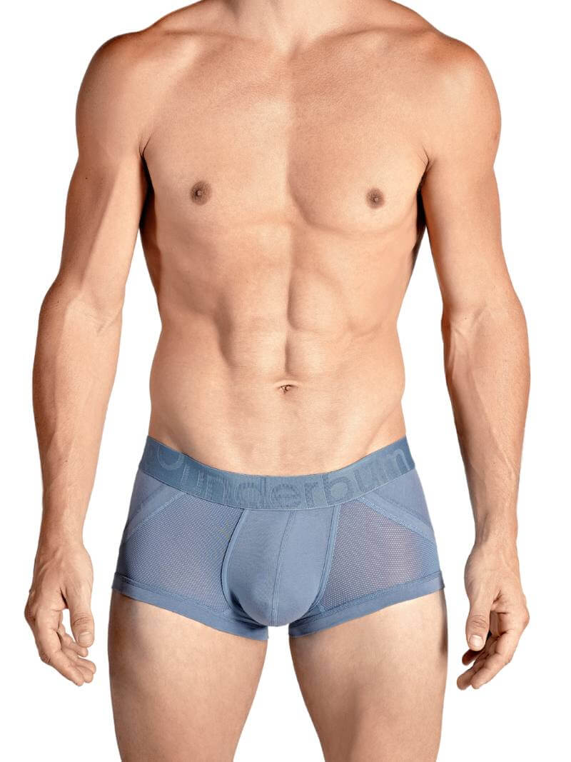 RounderBum Trunk with Anatomic Long Pouch, Light Blue