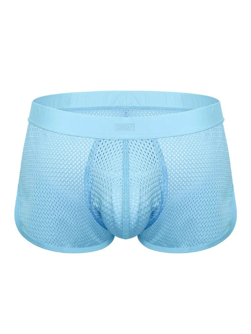 SUKREW Breeze Mesh Net Shorts – Men's See-Through Polyamide Lounge Shorts