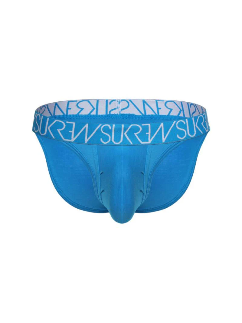 SUKREW Urban Men's Large Pouch Blue Tanga Brief