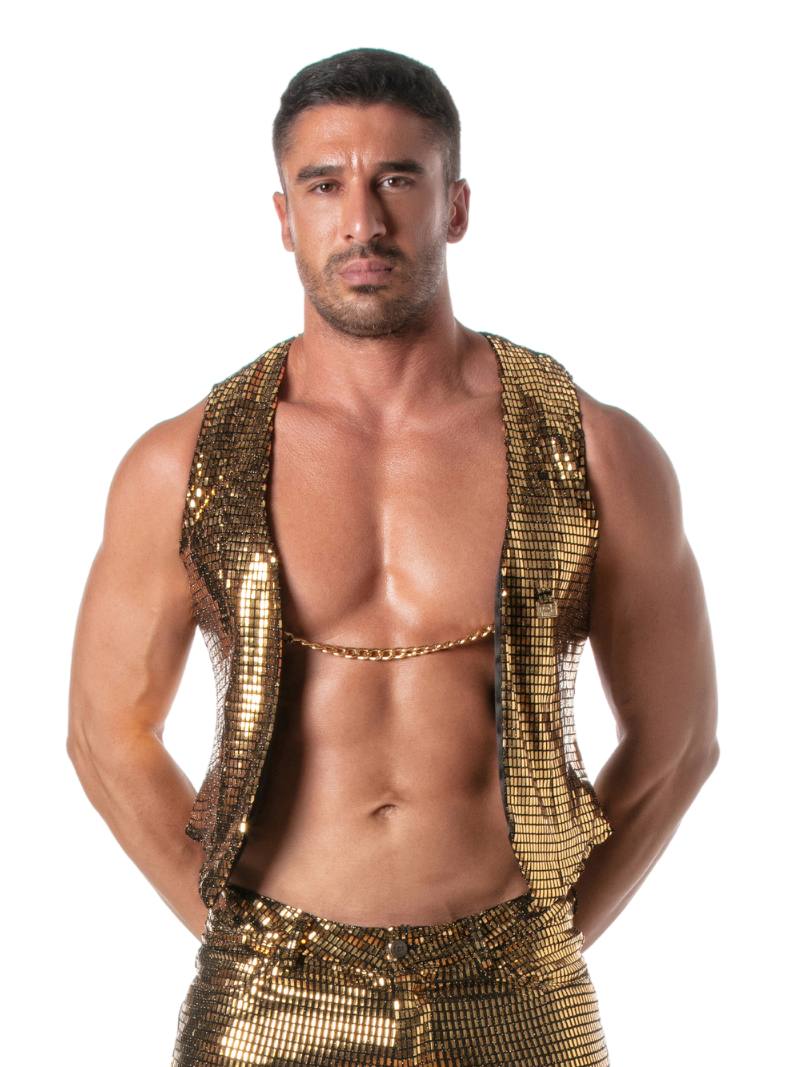 TOF Paris Glitter Chain Vest