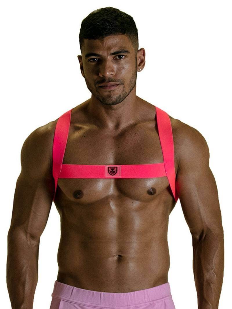 TOF Paris Neon Glowing Elasticated Harness Clubwear Accessory